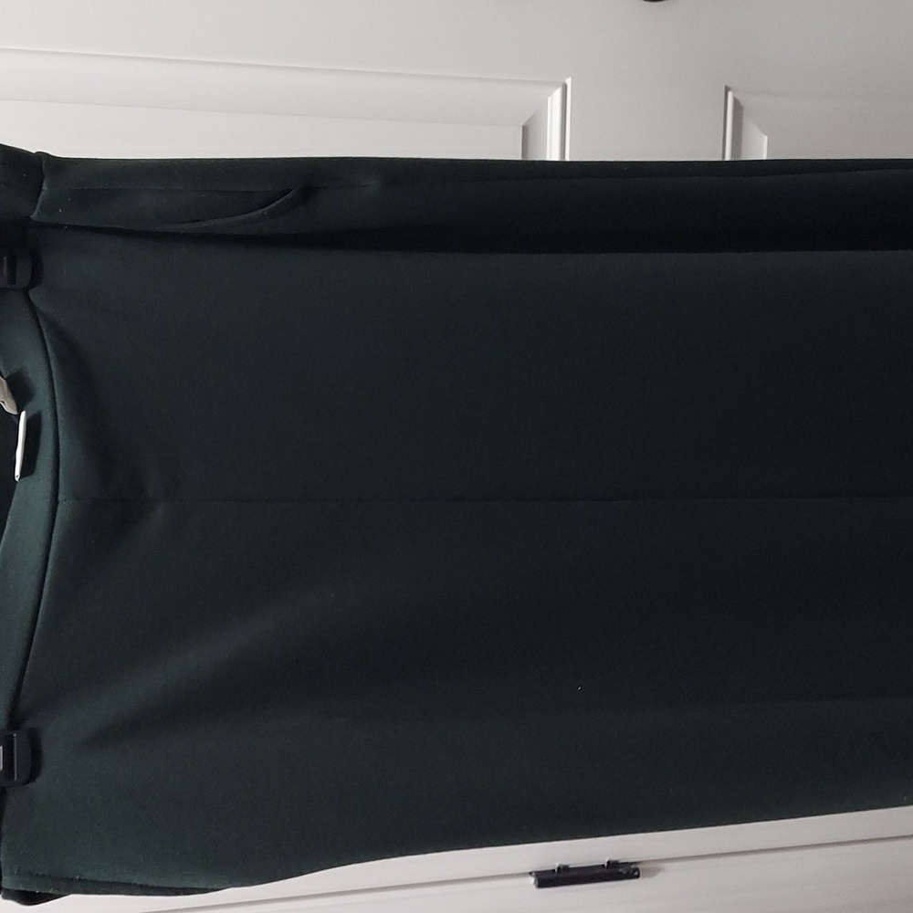 Long dark green skirt with pockets
